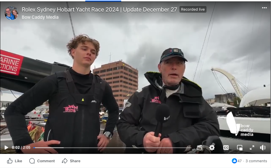 Bow Caddy Media Rolex Sydney Hobart 2024 Interview